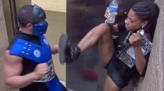 Mortal Kombat : Sub-Zero fait l'idiot dans un ascenseur