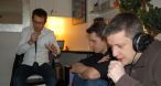 JulienC, Marcus et Caf�ine, concentr�s comme jamais.