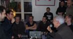 De gauche � droite, Alex Pilot, JulienC, Caf�ine, Marcus, Bertrand Amar, Sebastien Magne, Thierry Falcoz, Elwood, TSR, et AHL.