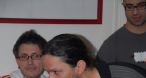 Matt intervient sous le regard de Julo, raggal, et Bertrand Amar.