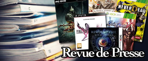 Revue de presse : FFXIII-2, SoulCalibur V, RE: Revelations, NeverDead...