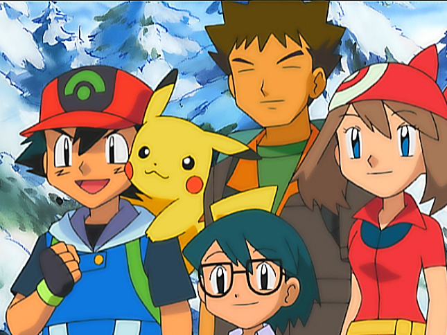 Sacha et Pikachu, accompagnés par leurs amis nomades, mineurs et émancipés.